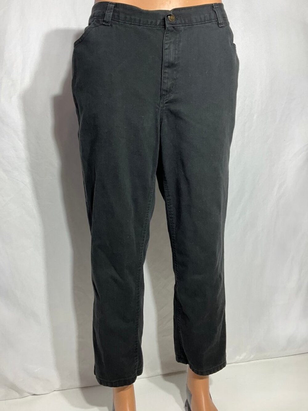 Woman Within Sz 14W Petite 3/$14 Black Jeans Womens Denim - Picture 2 of 12